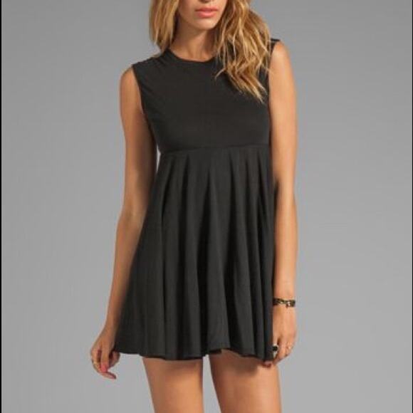 DAFTBIRD (Revolve) Sleeveless Grunge Babydoll Mini Dress XS - S Black - Picture 1 of 4